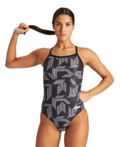 Arena Puzzled Light Drop Back -Swimming Gear Shop 004639 550 w puzzled light drop back one piece 001 o