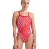 Arena Marbled Challenge Back -Swimming Gear Shop 005562 450 women s swimsuit challenge back marbled 001 o