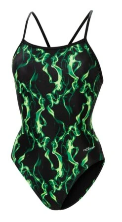 Dolfin Women's Print V-Back One Piece 20 Dolfin Women's Print V-Back One Piece -Swimming Gear Shop 0100 b23d front
