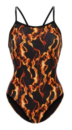 Dolfin Women's Print V-Back One Piece 24 Dolfin Women's Print V-Back One Piece -Swimming Gear Shop 0100 b29d front2