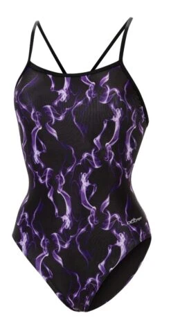 Dolfin Women's Print V-Back One Piece 26 Dolfin Women's Print V-Back One Piece -Swimming Gear Shop 0100 b30d front