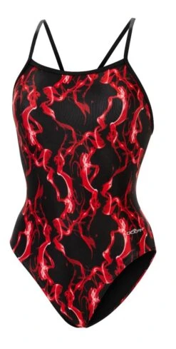 Dolfin Women's Print V-Back One Piece 29 Dolfin Women's Print V-Back One Piece -Swimming Gear Shop 0100 b33d front