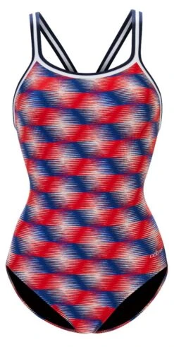 Dolfin Women's Print DBX Back One Piece -Swimming Gear Shop 0231 b57d front2 4