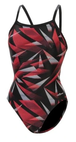 Dolfin Women's Print V2 Back One Piece 23 Dolfin Women's Print V2 Back One Piece -Swimming Gear Shop 0531 a35d front