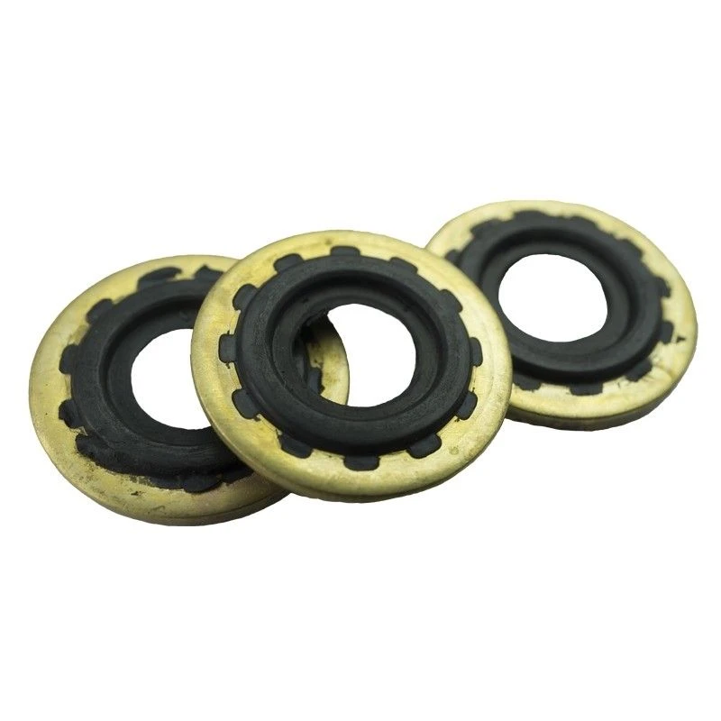 O-Ring And Brass Washer Set 3 O-Ring And Brass Washer Set
