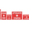 Lifeguard Station Sign -Swimming Gear Shop 18127
