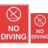 No Diving Sign -Swimming Gear Shop 18147