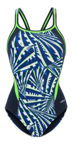 Dolfin Women's Print Color Block DBX Back One Piece -Swimming Gear Shop 5m00 b38d front2