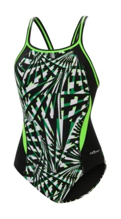 Dolfin Women's Print Color Block DBX Back One Piece -Swimming Gear Shop 5m00 b58d front