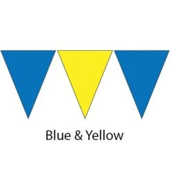 Kiefer Plastic Flags - 100 Ft. (Pair) -Swimming Gear Shop 600120 blu ylw 2