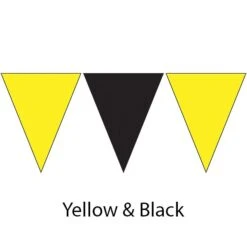 Plastic Backstroke Flags - 45 Ft. (Pair) -Swimming Gear Shop 600120 ylw blk