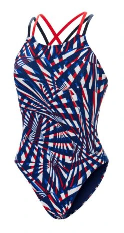 Dolfin Women's Print Atomic Double X Back -Swimming Gear Shop 6a00 b41d front