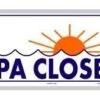 Spa Closed Sign -Swimming Gear Shop 710