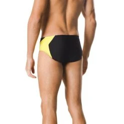 Speedo Spark Splice Brief 20 Speedo Spark Splice Brief -Swimming Gear Shop 7705915 0002 black yellow back