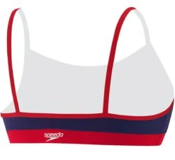 Speedo Guard Thin Strap Top -Swimming Gear Shop 781106 back navy red