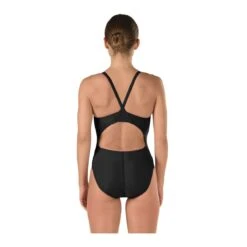 Speedo Solid Flyback Swimsuit 9 Speedo Solid Flyback Swimsuit -Swimming Gear Shop 819006 black back 1 1 1