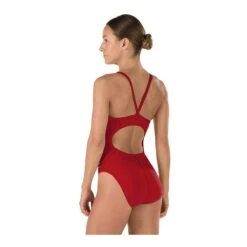 Speedo Solid Endurance Flyback -Swimming Gear Shop 819016 maroon back