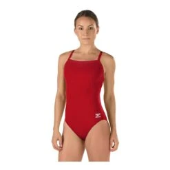 Speedo Solid Endurance Flyback -Swimming Gear Shop 819016 maroon front