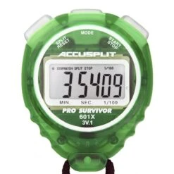 Accusplit Pro Survivor A601X Stopwatch -Swimming Gear Shop a601x front lime 3
