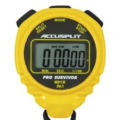 Accusplit Pro Survivor A601X Stopwatch -Swimming Gear Shop a601x front yellow 3