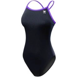 TYR Hexa Durafast Diamondfit -Swimming Gear Shop dhex7 black purple front