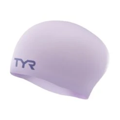 TYR Long Hair Wrinkle-free Swim Cap -Swimming Gear Shop lcsl lavender