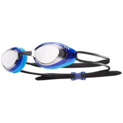 TYR Black Hawk Racing Mirrored Goggles 13 TYR Black Hawk Racing Mirrored Goggles -Swimming Gear Shop lgbhm silver blue 1