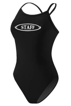 RISE Staff Poly H-Back -Swimming Gear Shop lgs12st front black