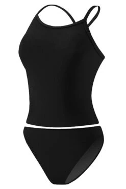 RISE Solid Workout Tankini 8 RISE Solid Workout Tankini -Swimming Gear Shop lgs21 front black