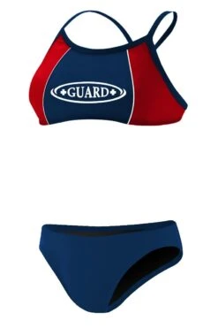 RISE Guard Poly Splice Bikini -Swimming Gear Shop lgs23gu navy red1