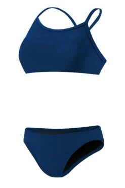 RISE Solid Poly Workout Bikini -Swimming Gear Shop lgs26 front navy1