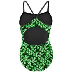 RISE Sandies Female Blueprint Poly Swimsuit -Swimming Gear Shop lgs47 17g bk