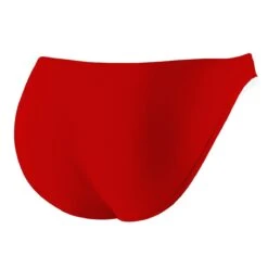 RISE Solid Poly Workout Bikini Bottom 5 RISE Solid Poly Workout Bikini Bottom -Swimming Gear Shop lgs68 back red 2