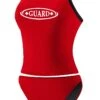 RISE Guard Poly 2-Piece Color Trim Tankini -Swimming Gear Shop lgs78gu front red black 4