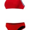 Rise Solid Poly Tri Color Bikini -Swimming Gear Shop lgs82 front red 1