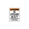 No Lifeguard On Duty Sign -Swimming Gear Shop no lifeguard on duty sign 1 3