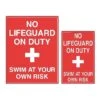 Swim At Your Own Risk Sign -Swimming Gear Shop swim at your own risk sign