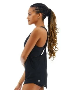 TYR Solid Madison 2 In 1 Tank -Swimming Gear Shop tmaso7a solid madison 2in1 tank black 1 4