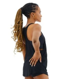 TYR Solid Madison 2 In 1 Tank -Swimming Gear Shop tmaso7a solid madison 2in1 tank black 2 4